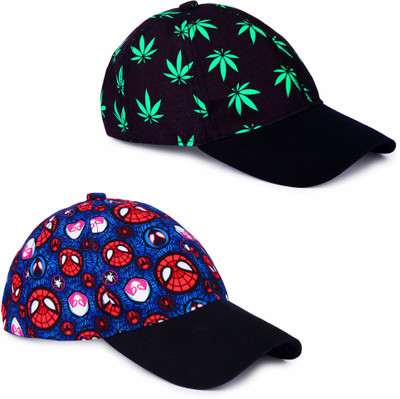 Knotyy Printed Snapback Cap Cap(Pack of 2)