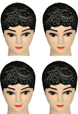 shophome Self Design Skull Cap Cap(Pack of 4)