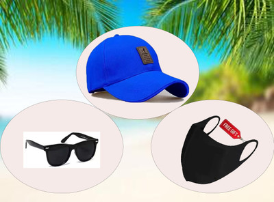 CLASSYMESSI Solid, Self Design Sports/Regular Cap Cap(Pack of 3)