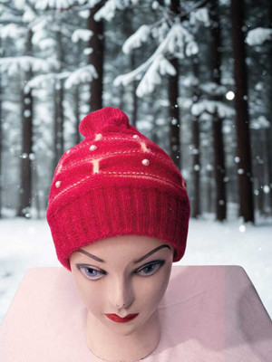 HPLUS Self Design Beanie Cap