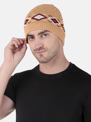 WILD WEST Self Design Beanie Cap