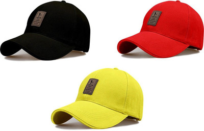 AngaarLook Embellished Sports/Regular Cap Cap(Pack of 3)
