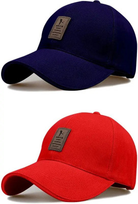cap world Striped, Self Design, Solid Sports/Regular Cap Cap(Pack of 2)
