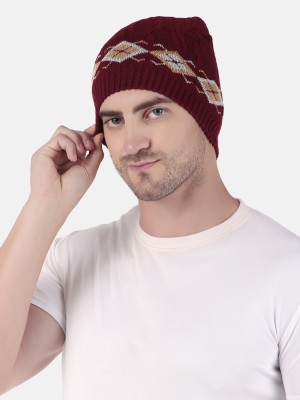 WILD WEST Self Design Beanie Cap