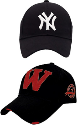 CLASSYMESSI Solid Sports/Regular Cap Cap(Pack of 2)