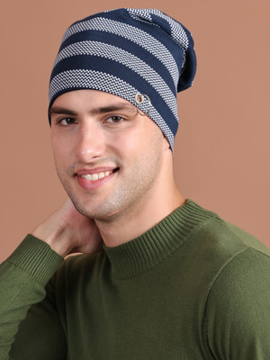 MACK JONNEY Striped Beanie Cap