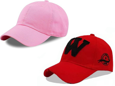 CLASSYMAESSI Self Design Sports/Regular Cap Cap(Pack of 2)
