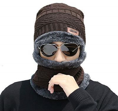 Winntressy Solid Skull Cap Cap(Pack of 2)
