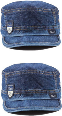 EDENSCOPE Solid, Self Design Snapback Cap Cap(Pack of 2)