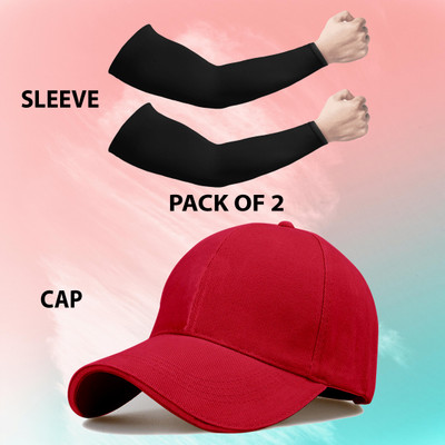 ALAMOS Solid Sports/Regular Cap Cap(Pack of 2)