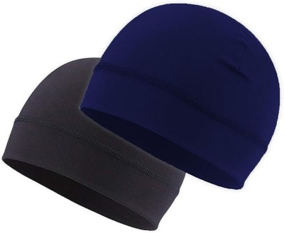 Tough Headwear Solid Skull Cap Cap(Pack of 2)