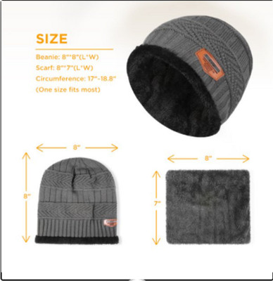 vactly Woven, Self Design Beanie Cap(Pack of 3)