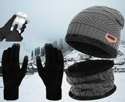 FLEXCYCAP Beanie Cap(Pack of 3)