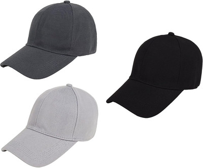 INFISPACE Solid Sports/Regular Cap Cap(Pack of 3)