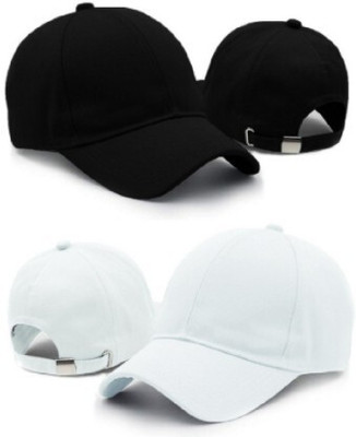 Zienz Self Design, Striped, Solid Sports/Regular Cap Cap(Pack of 2)