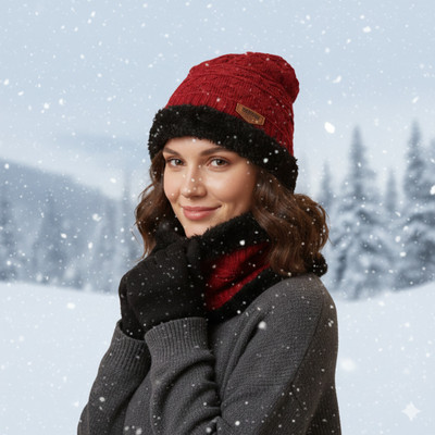 CORAL INDIA Striped Beanie Cap