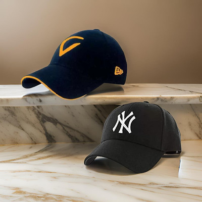 BLUCAPS Embroidered, Solid, Self Design Sports/Regular Cap Cap(Pack of 2)