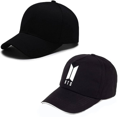 CLASSYMESSI Solid, Self Design, Embroidered Sports/Regular Cap Cap(Pack of 2)