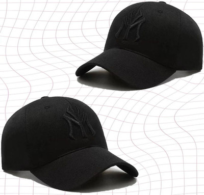 cap world Solid, Self Design, Embroidered Sports/Regular Cap Cap(Pack of 2)
