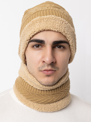 AMOLDO Self Design Beanie Cap