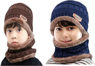 oxzon Woven Beanie Cap(Pack of 2)