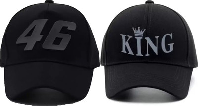 Florida Solid, Self Design, Printed Sports/Regular Cap Cap(Pack of 2)