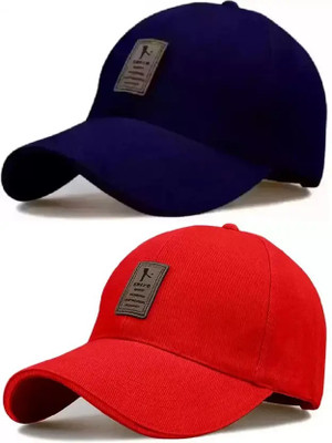 ILLARION Striped, Self Design, Solid Sports/Regular Cap Cap(Pack of 2)