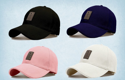 Evanden Self Design Sports/Regular Cap Cap(Pack of 4)