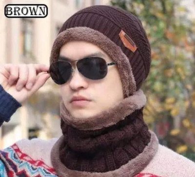 INFISPACE Solid Beanie Cap(Pack of 2)
