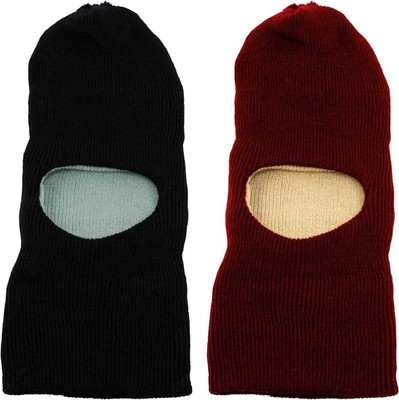 STYLE ACADEMY Solid Beanie Cap(Pack of 2)