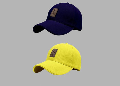 HOZIE Embellished Sports/Regular Cap Cap(Pack of 2)