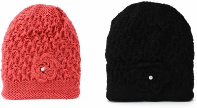 alis Solid Beanie Cap(Pack of 2)