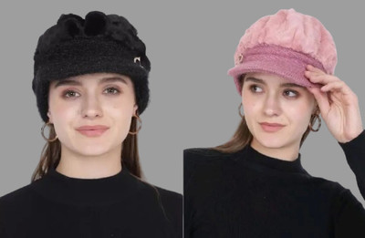 GLAMHOOD Solid Visor Cap Cap(Pack of 2)
