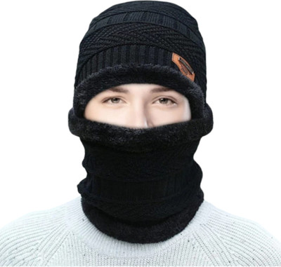c a p Striped, Printed, Self Design, Solid Beanie Cap