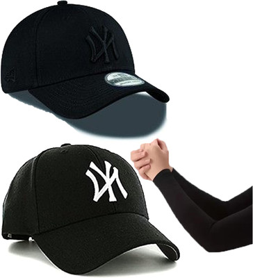 CLASSYMESSI Solid, Self Design, Embroidered Sports/Regular Cap Cap(Pack of 3)