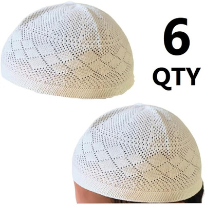 MUSMIR Self Design Prayer Cap Cap