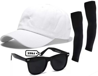 CLASSYMESSI Solid, Self Design Sports/Regular Cap Cap(Pack of 3)