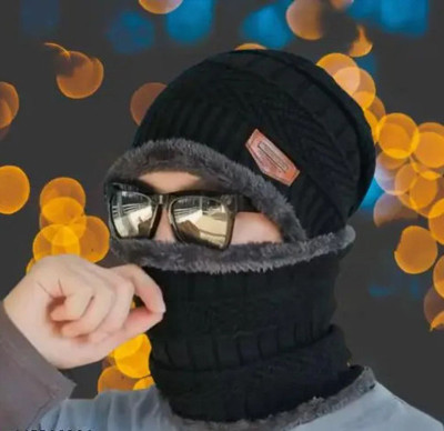 Mom Enterprises Solid Beanie Cap(Pack of 2)