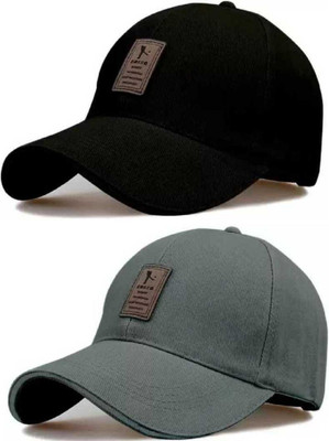 FAS Solid Sports/Regular Cap Cap(Pack of 2)
