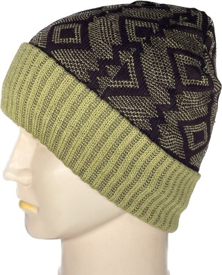 Wool N Fool Woven, Self Design Beanie Cap