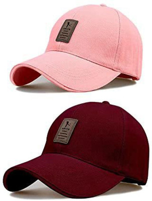 Angaari Look Solid Sports/Regular Cap Cap(Pack of 2)