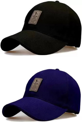 RST CHOICE Solid Sports/Regular Cap Cap(Pack of 2)