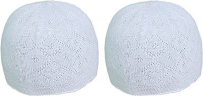 Shaarish Self Design Prayer Cap Cap(Pack of 2)