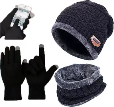 FD FLORIDA Beanie Cap(Pack of 3)