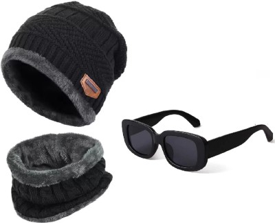 Vitota Woven Beanie Cap(Pack of 2)