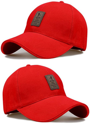 CLASSYMESSI Self Design, Solid Sports/Regular Cap Cap(Pack of 2)
