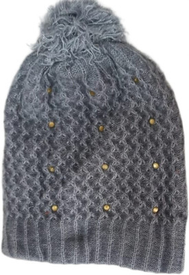 Winter Young Ladki Cap Solid Beanie Cap