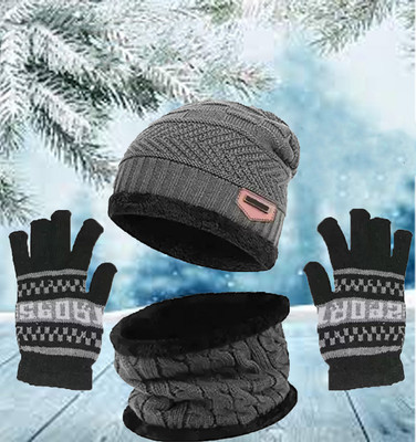 FLEXCYCAP Solid Beanie Cap(Pack of 3)