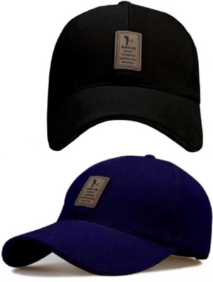 Evanden Solid Sports/Regular Cap Cap(Pack of 2)