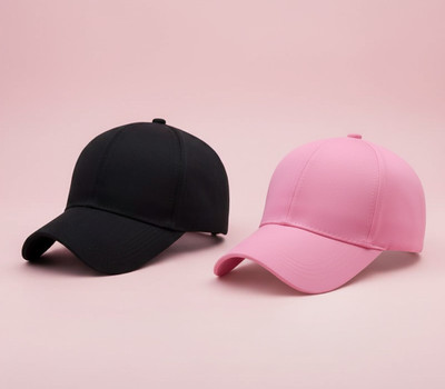 cap world Applique, Self Design, Solid Sports/Regular Cap Cap(Pack of 2)